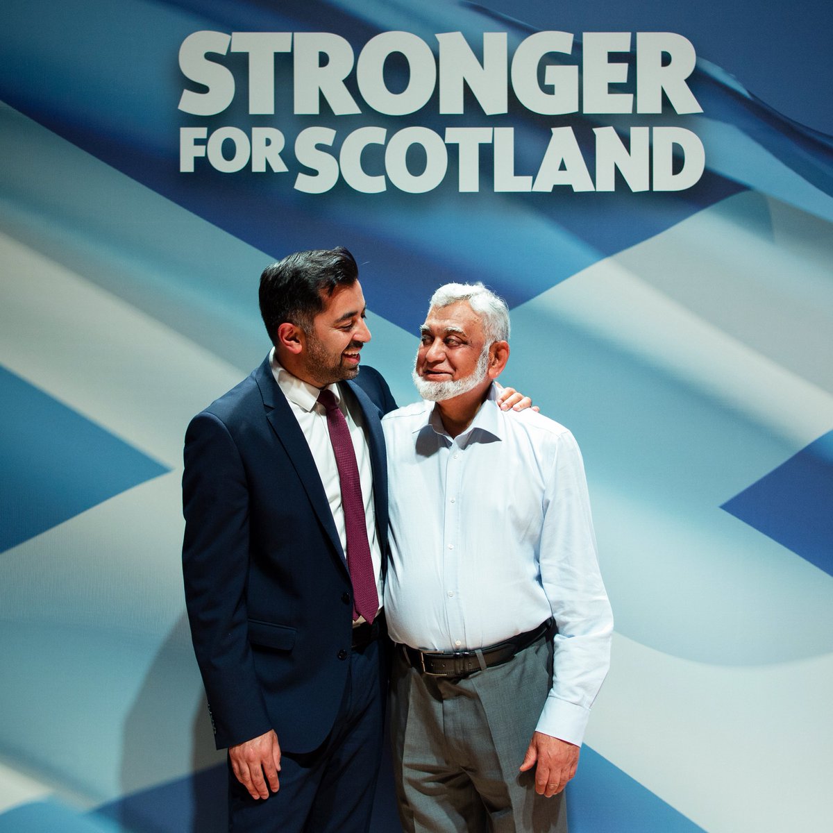 Having my father join me on stage at the SNP’s Independence Convention meant the world to me.

He joined @theSNP in the '70s and has never doubted his belief in the cause of independence and the party I’m honoured to now lead.

So grateful for my family's support & encouragement.