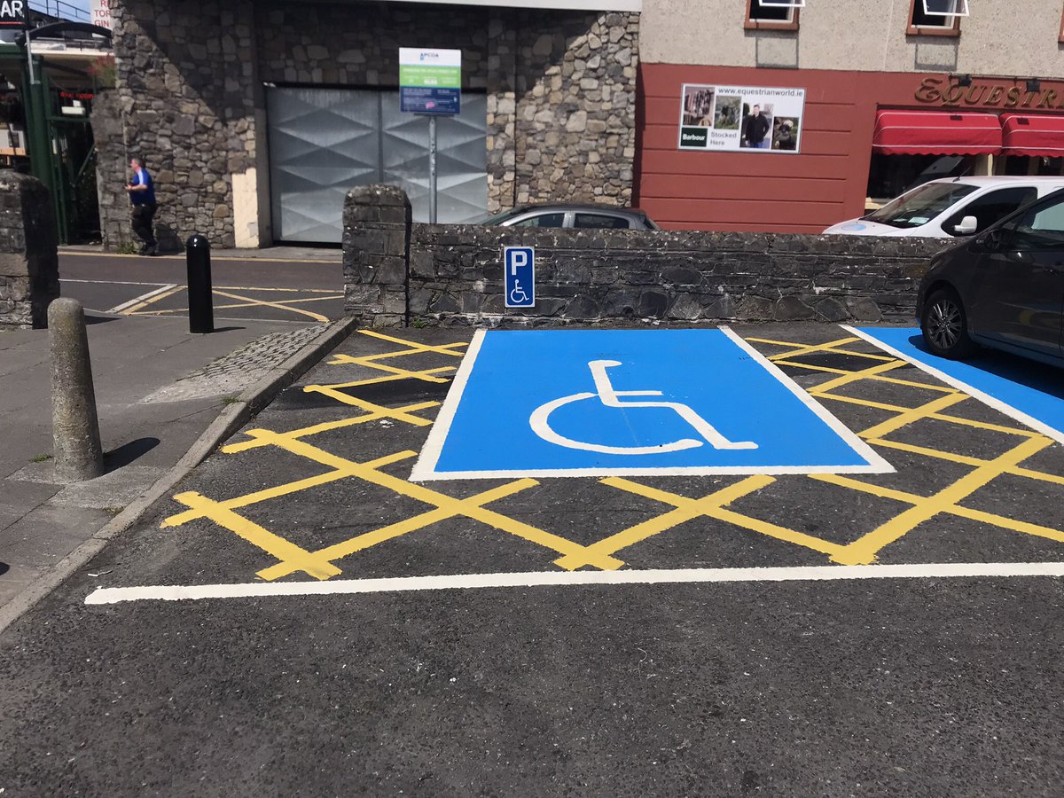 Update on the disability parking bays in the Council car park. 

The♿️bays have been reinstated and have received a fresh coat of paint .A big thank you 🙏 to the staff in the local area engineer’s office for their positive engagement on this matter.#Inclusion  #AccessMatters