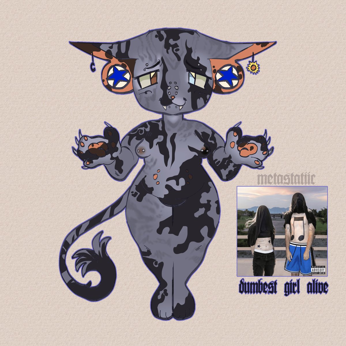 told myself i wouldn’t do this but i kinda did something dumb with my pp :P would anyone want a symmetrical custom like this for like 20 usd?? i can base it off a song, album, moodboard, etc.