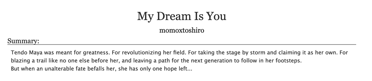 In time, Maya would be a memory. But Claudine doesn't want that. She wants her...
Tonight, we conclude 'My Dream Is You' for #Mayakuro Monday.
#真矢クロ #レヴュースタァライト

Chapter 8. 'I'll See You Again'
archiveofourown.org/works/47205934…
