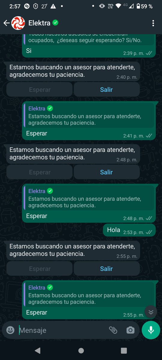 Memphistophele's tweet photo. @ElektraMx  me ayudan por favor para validar un pedido, llevo una hora en su chat WhatsApp y no hay nadie https://t.co/SNUC8ViXYY