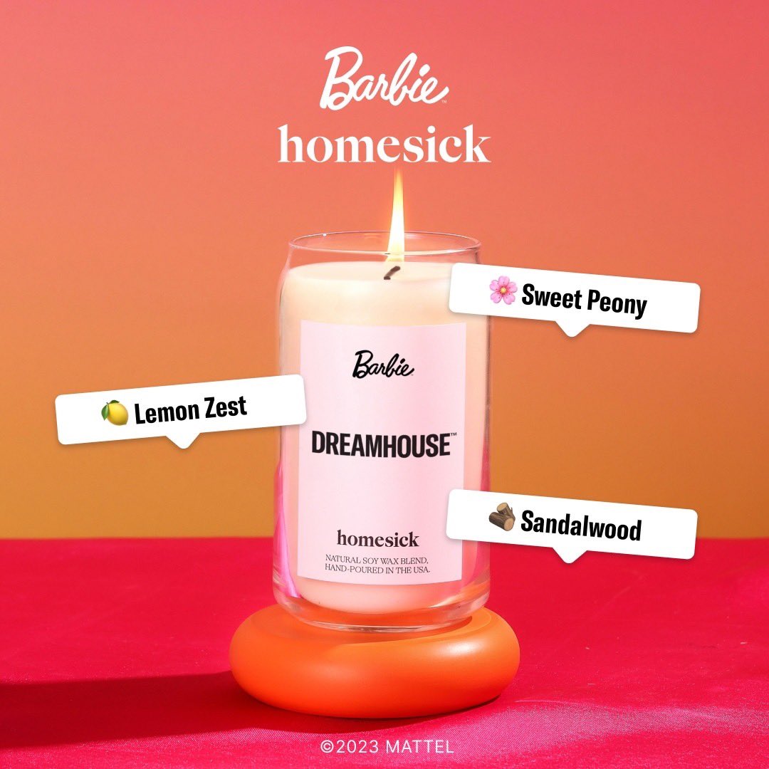 Moshe Isaacian on X: @Pinkberry 10) Not just taste, but also the SMELL of  a Barbie dreamhouse is available thanks to @HomesickCandles (s/o  @liahaberman for the find)  / X