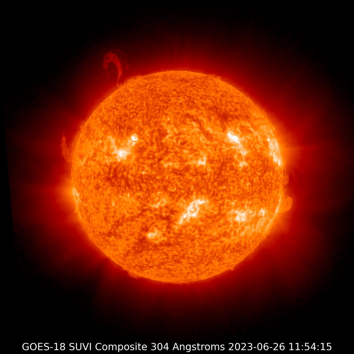 What's the Sun up to right now? Here's a view of the Sun taken today in ultraviolet light by one of NASA/NOAA’s Geostationary Operational Environmental Satellites (GOES-18). Over the past 24 hours, the Sun has produced 4 coronal mass ejections and 1 solar flare.