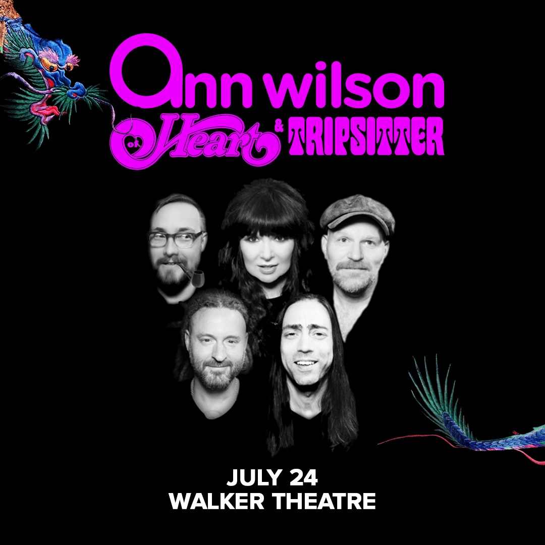 Tickets for Ann Wilson of Heart with Tripsitter at the Walker Theatre are HOT! Get yours before it's too late!

Tickets! bit.ly/3Jwt7HM