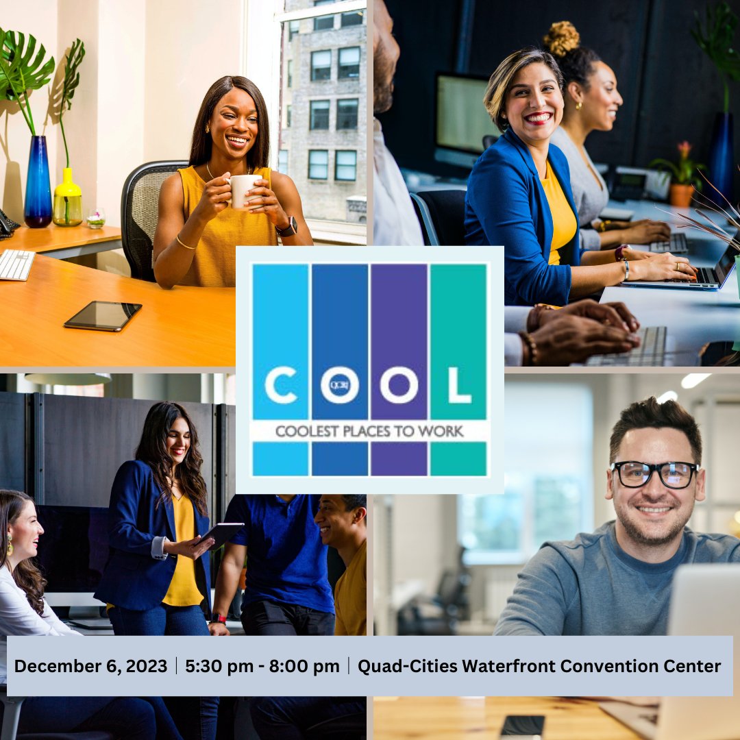 Nominations are closing soon for the 2023 QCBJ Coolest Places to Work Awards! This event identifies and honors local companies creating the most engaging and rewarding work environments. To nominate a company, visit: buff.ly/42Yc3BA