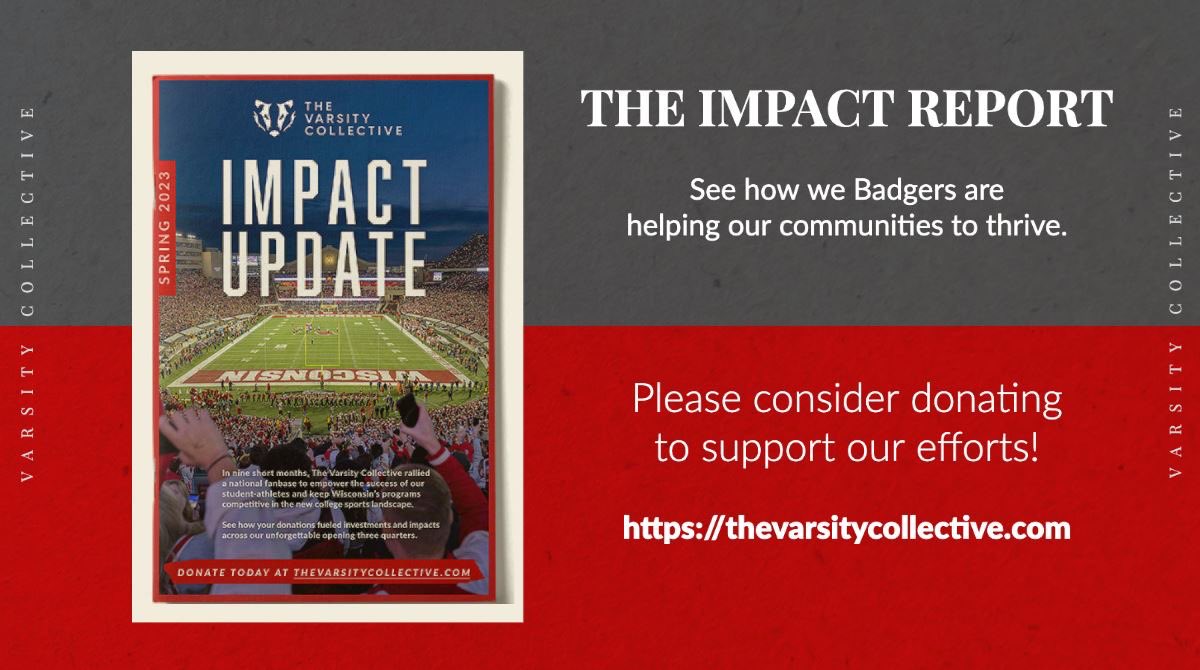 The @VarsityCltv is truly making an impact in partnership with Badgers like me! Check out the link below to see how we Badgers are helping our communities to thrive. thevarsitycollective.com/about/ Please consider donating to support our efforts! thevarsitycollective.com/donate/ #TVCCF