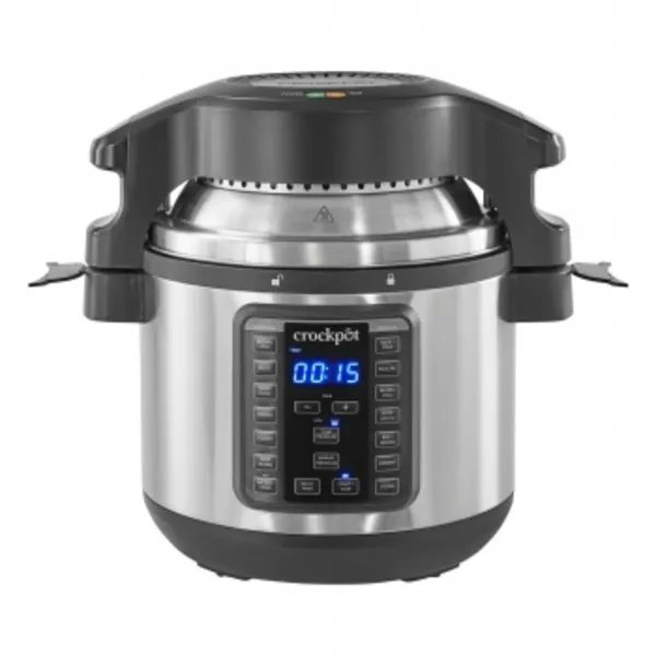 Serve nutritious and easy home-cooked meals at a fraction of the time that conventional cooking requires. Enjoy all the same benefits you love about Express Crock-one-touch settings for quick pressure cooked meals-now with a Crisping Lid.