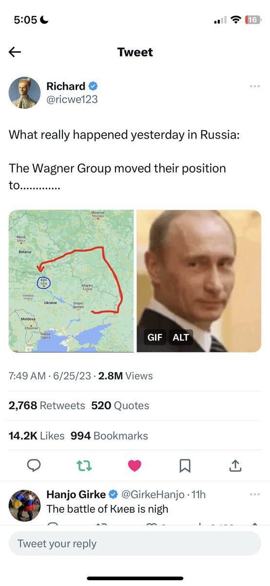 Americaonly9's tweet photo. @Breaking911 Idk if the last ones true but the others are. 🤣 this whole #WagnerGroupRussia situation had a lot of liberals heads spinning a million miles an hour in all directions #TeamPutin #UkraineIsDone #PeaceDealPlz #LindseyGraham is a war criminal like #ZelenskyWarCriminal #NatoIsLosing https://t.co/s9vGvAgCVC