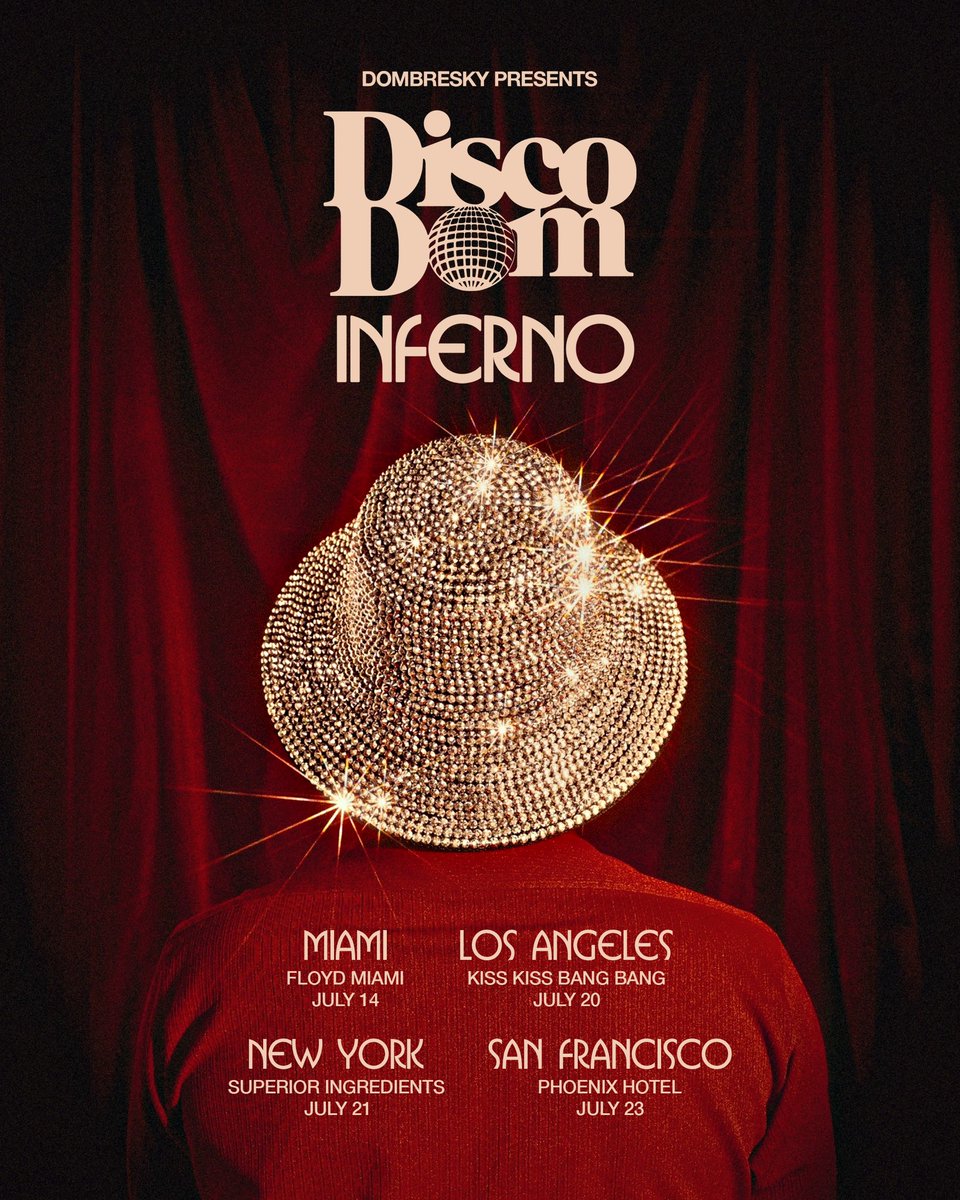 SURPRISE !!🪩🪩 Disco Dom presents: INFERNO TOUR