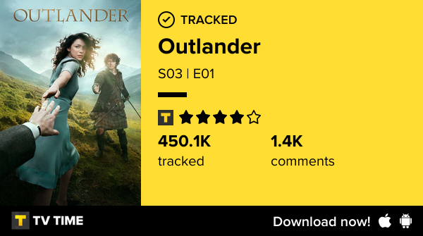 hanille's tweet photo. I've just watched episode S03 | E01 of Outlander! https://t.co/aQnBzWqzdv #tvtime https://t.co/QpEyHSn9E7