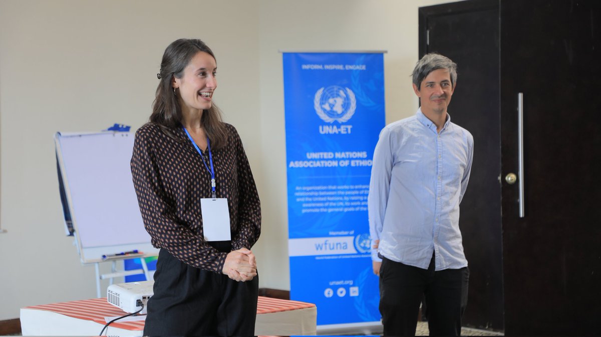 UNAUGANDA's tweet photo. Day 2 of @AUNYD_2023 Regional training in Addis Ababa.

The delegates have taken part in the understanding of International law &amp; integrating of their outreach campaigns held in the various countries in their demands focused on sharpening  their mandates.

#AUNYD
@BagumaRT https://t.co/690zqFM4Cu