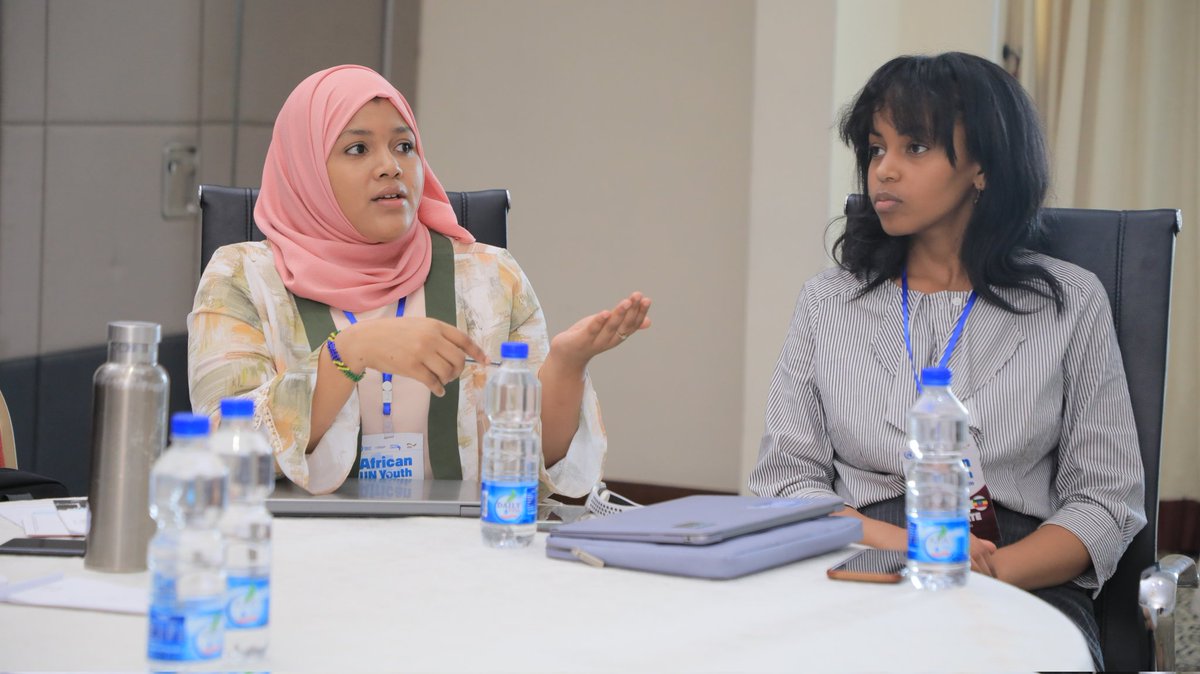 UNAUGANDA's tweet photo. Day 2 of @AUNYD_2023 Regional training in Addis Ababa.

The delegates have taken part in the understanding of International law &amp; integrating of their outreach campaigns held in the various countries in their demands focused on sharpening  their mandates.

#AUNYD
@BagumaRT https://t.co/690zqFM4Cu
