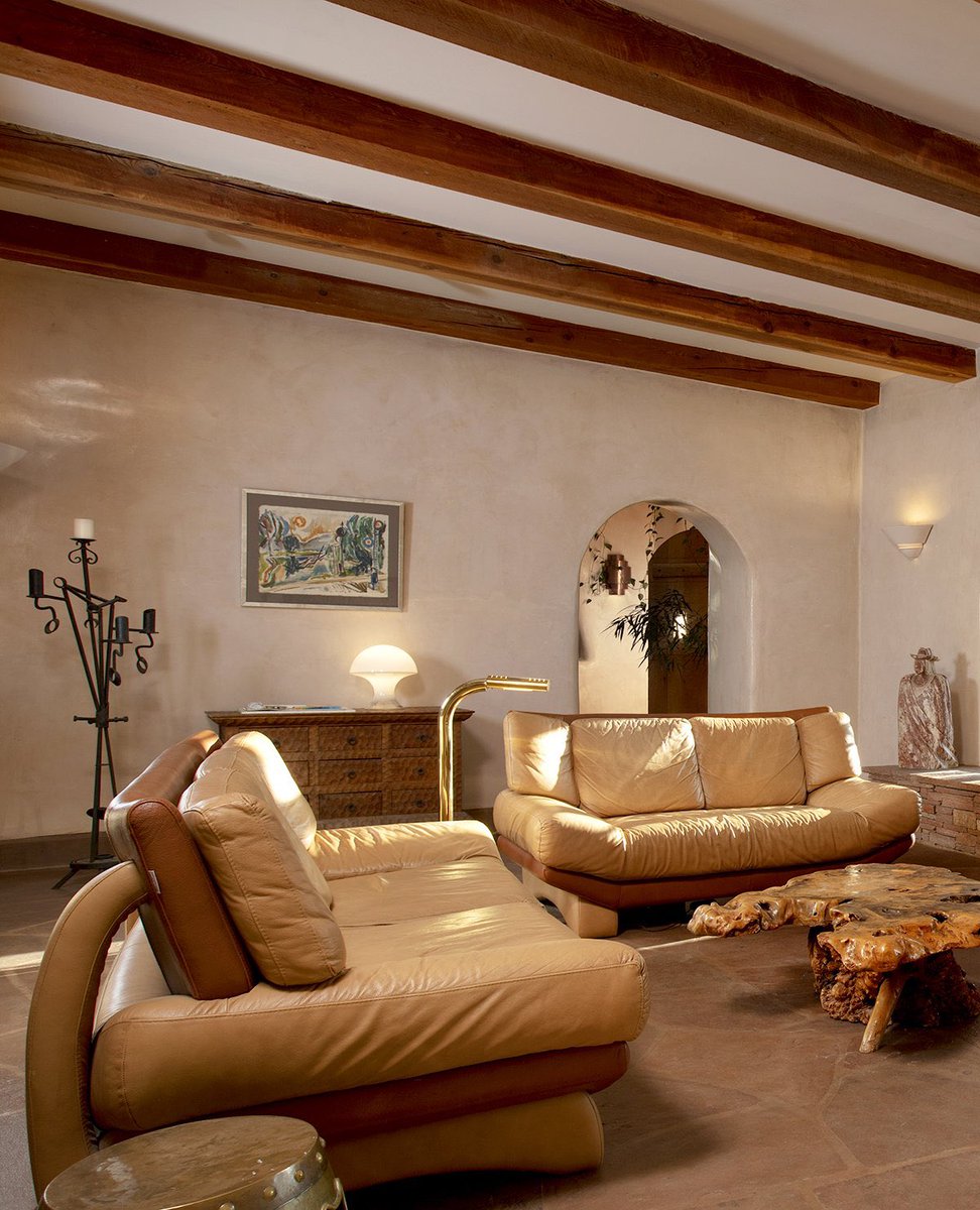 Vintage furnished ranch in New Mexico designed by Raquel Allegra. A dream.