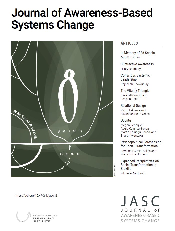 The Journal of Awareness-Based Systems Change \(JASC\) has released its latest issue: explore regenerative leadership approaches rooted in local solutions yet connected to a wider global movement of regenerative systems change. jabsc.org/index.php/jabs…