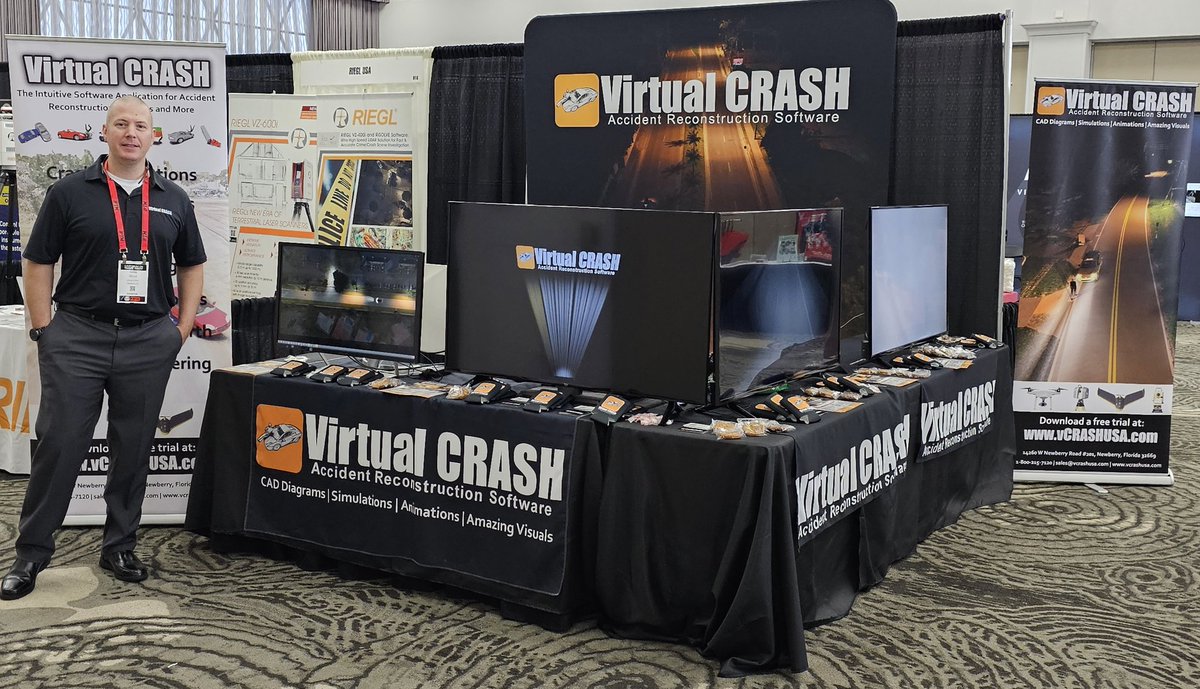 vCRASHUSA's tweet photo. If you're at this week's Institute of Police Technology and Management (@IPTMnews) #Symposium on #Traffic #Safety, stop by the Virtual CRASH booth for a coffee, cookie, and one-on-one demonstration! #VirtualCRASH #AccidentReconstruction #Software #Physics #Simulation #Animation #Diagramming