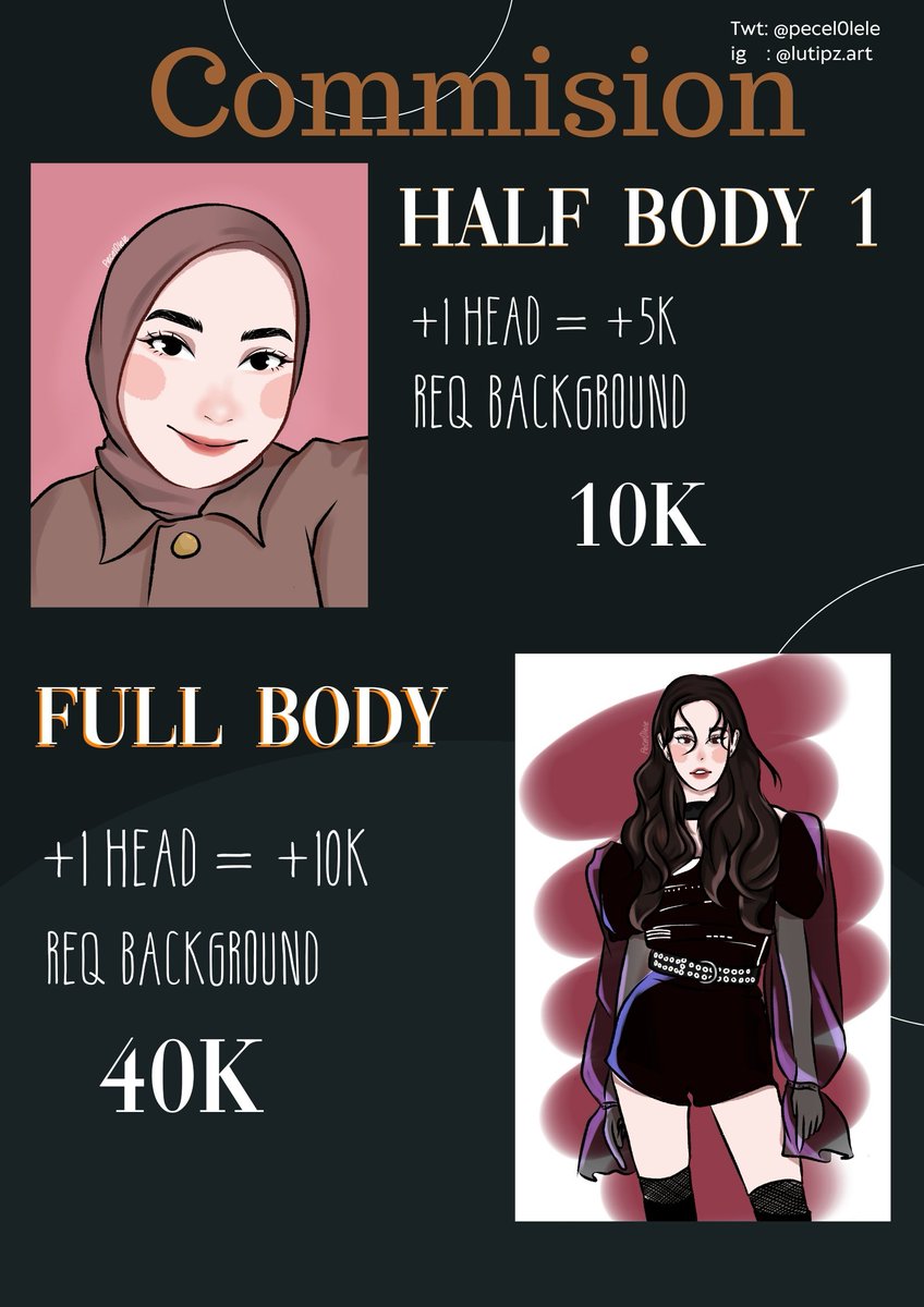 pecell0lele's tweet photo. izin promosi dulu yaa tman tman
-
Hai teman teman, buat kalian yang bikin cari kado. Aku recom banget commis disini🤩 yuk dilirik commis art yang super duper kece dan bagus ini. pengerjaan nya cepet banget ga sampe 24 jam dan murah meriah muntah pastinya!

#zonauang #Zonajajan https://t.co/8cjA5S2WhJ