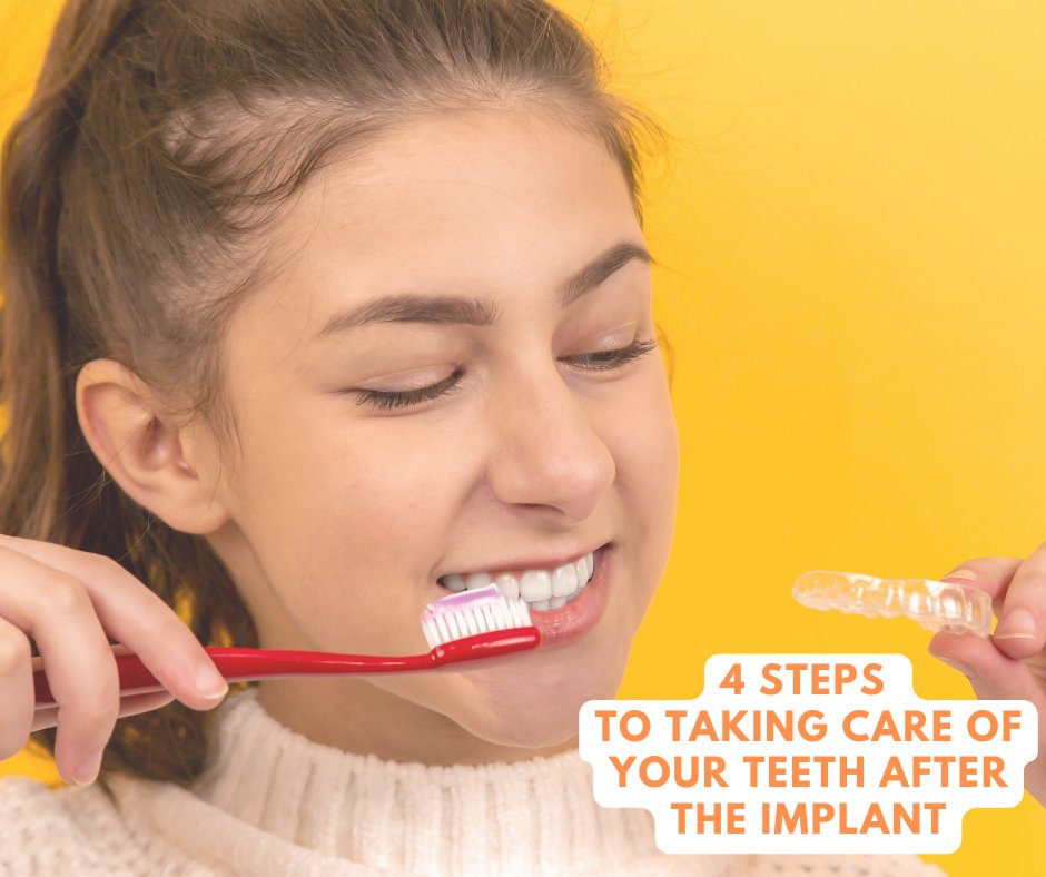 Implantspro's tweet photo. 5 simple steps for your morning schedule if you had an #implantsurgery for a beautiful smile.  
🦷Use a soft nylon toothbrush
🦷Floss twice a day
🦷Avoid hard, sticky &amp; sugary foods
🦷Avoid applying excessive pressure on your implants  
#ImplantSmileMakers https://t.co/EXUZ4AjiHy