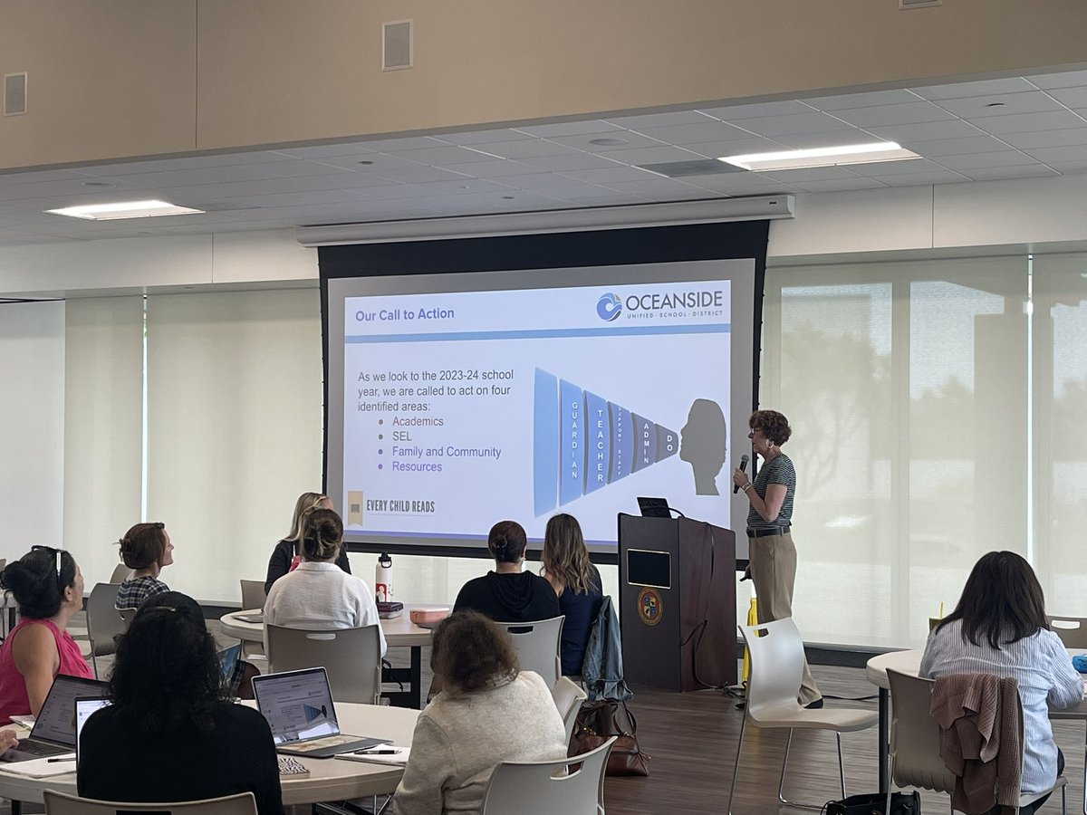 Mrsbelloside's tweet photo. What a great kick off to our CLSD Elementary Site Literacy plan work with SDCOE- love learning and growing with our @OsideUSD teachers! https://t.co/Hbuf4ZsFJI