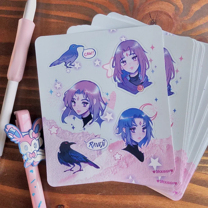 hello friends!   my shop is now open! i've got new sticker sheets, prints and tons of restocks of sold out merch! i hope you enjoy these pieces~ check out my shop to see everything in stock~ (つˆᗜˆ)つ    shop  vickisigh.bigcartel.com
