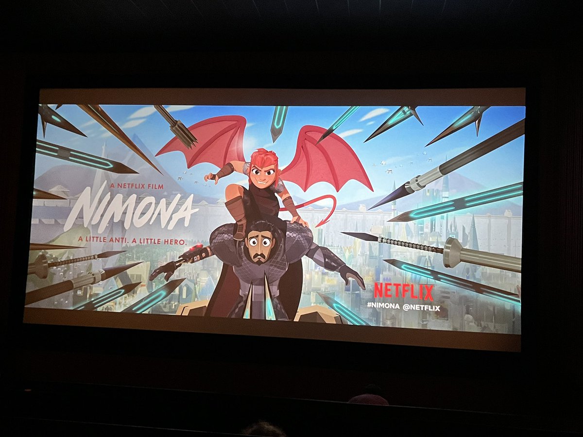 REALYungListen's tweet image. Stop accepting the #ShortAndDistort FALSE narrative that the theater experience is dead and that #streaming is to blame!! Even @netflix understands the need for theaters now go see #Nimona @AnnapurnaPics @SaveNimona #movie #yunglisten