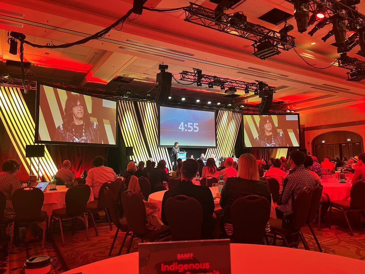 OrcaCoveMedia's tweet photo. Our producer Harold Joe pitching Orca Cove Media’s feature documentary in development, Tzinquaw Opera, at the Indigenous Screen Summit with an enthusiastic response at the Banff World Media Festival.
#IndigenousMedia #IndigenousScreenSummit #BanffWorldMediaFestival https://t.co/LOK97keUii