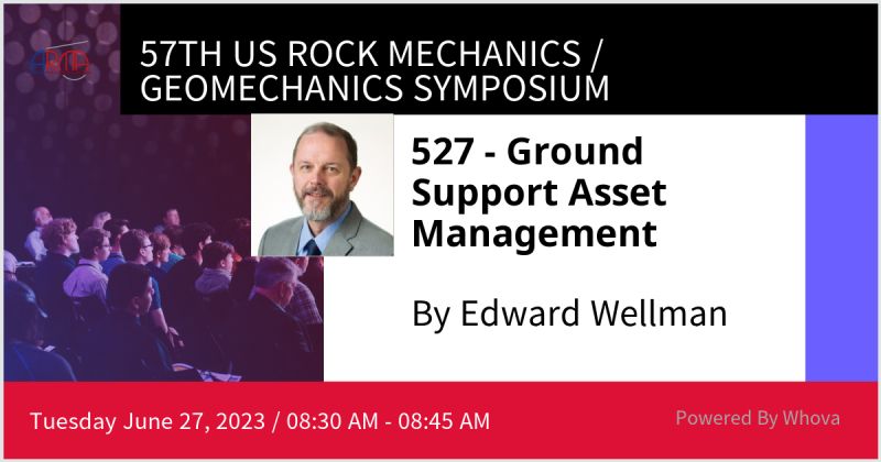 If you are attending the 57th annual ARMA conference in Atlanta next week check out this talk by Edward Wellman of the Geotechnical Center of Excellence at UArizona. #geomechanics #rockmechanics symposium