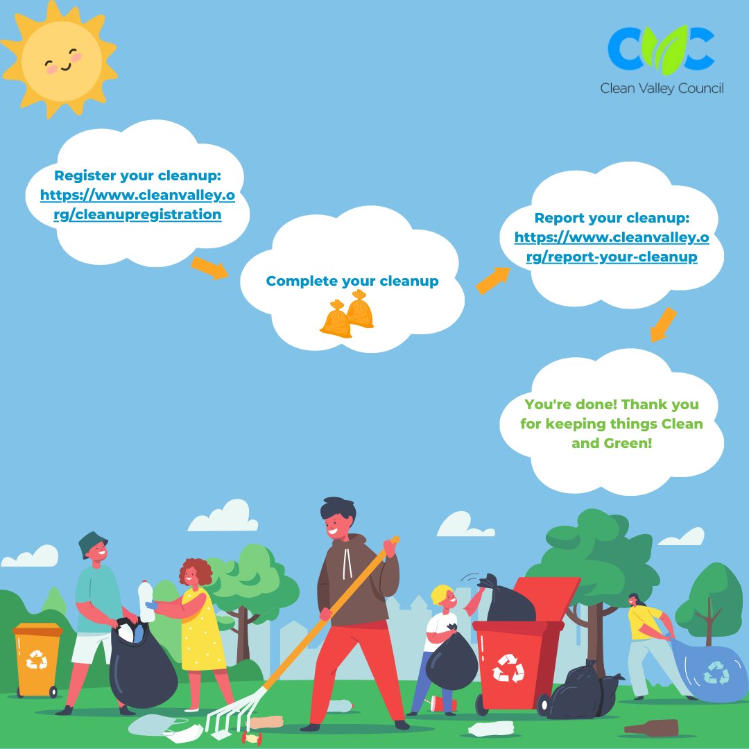 CleanValley's tweet image. Fiscal Year 2022-2023 ends on June 30! Have you participated in any cleanup activities during this fiscal year, and if so, have you reported your cleanups? If not, it's not too late! Visit our website and report your findings! cleanvalley.org/report-your-cl…