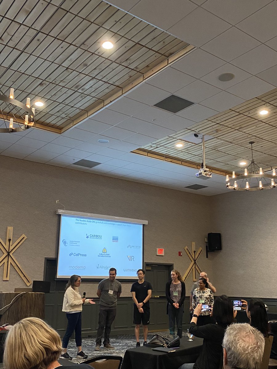 Congratulations to all the GRC 2023 Nucleic Acids poster award winners! The poster sessions were one of the highlights of the conference! If you’re thinking about applying for the 2025 GRC, we definitely encourage presenting a poster about your ongoing science! #grcnucleicacids