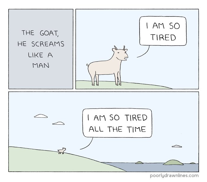 This #ASV2023 workshop on burnout, balance, and boundaries with <a href="/RPR_Agile/">Dr. Rebecca Pope-Ruark, Unraveling Faculty Burnout</a> is hitting super close to home.

Image source: <a href="/PDLComics/">poorly drawn lines</a>