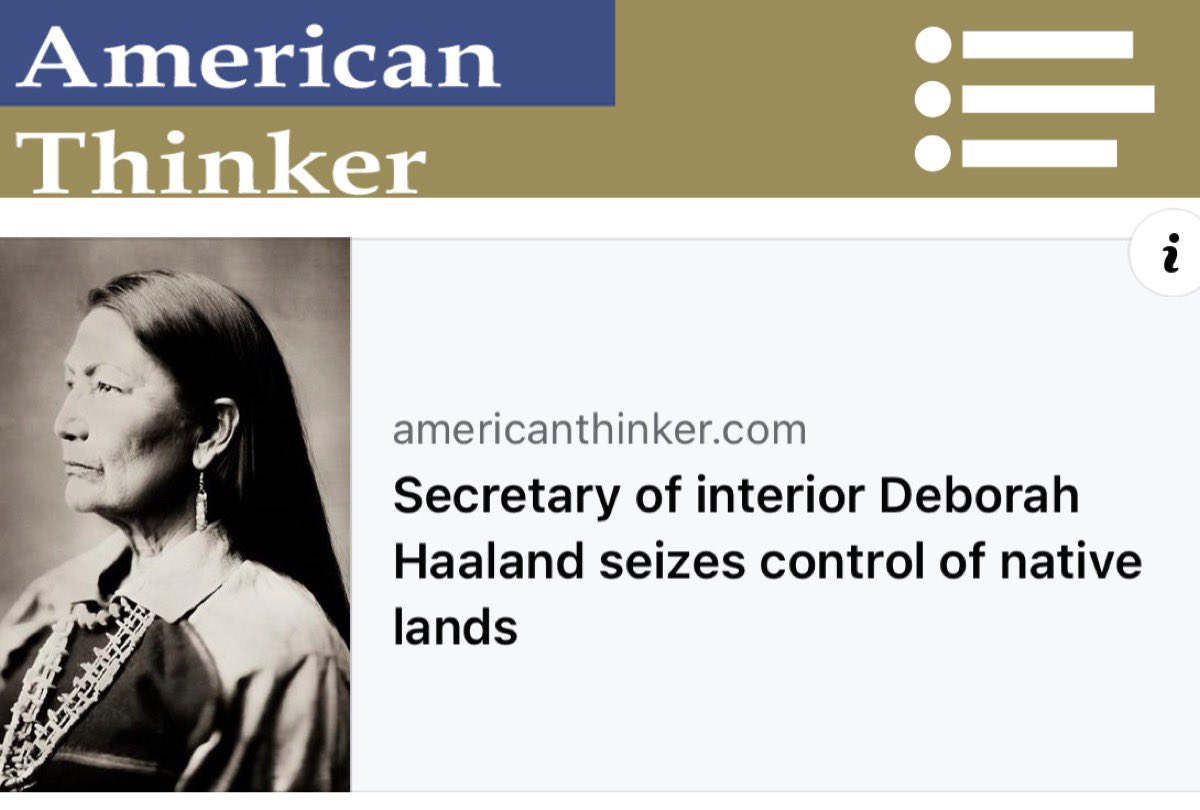 Seems #BidenAdministration Secretary of the Interior, #DebHaaland of #NewMexico is causing quite a stir in #ChacoCanyon. Read more here: americanthinker.com/blog/2023/06/s…
