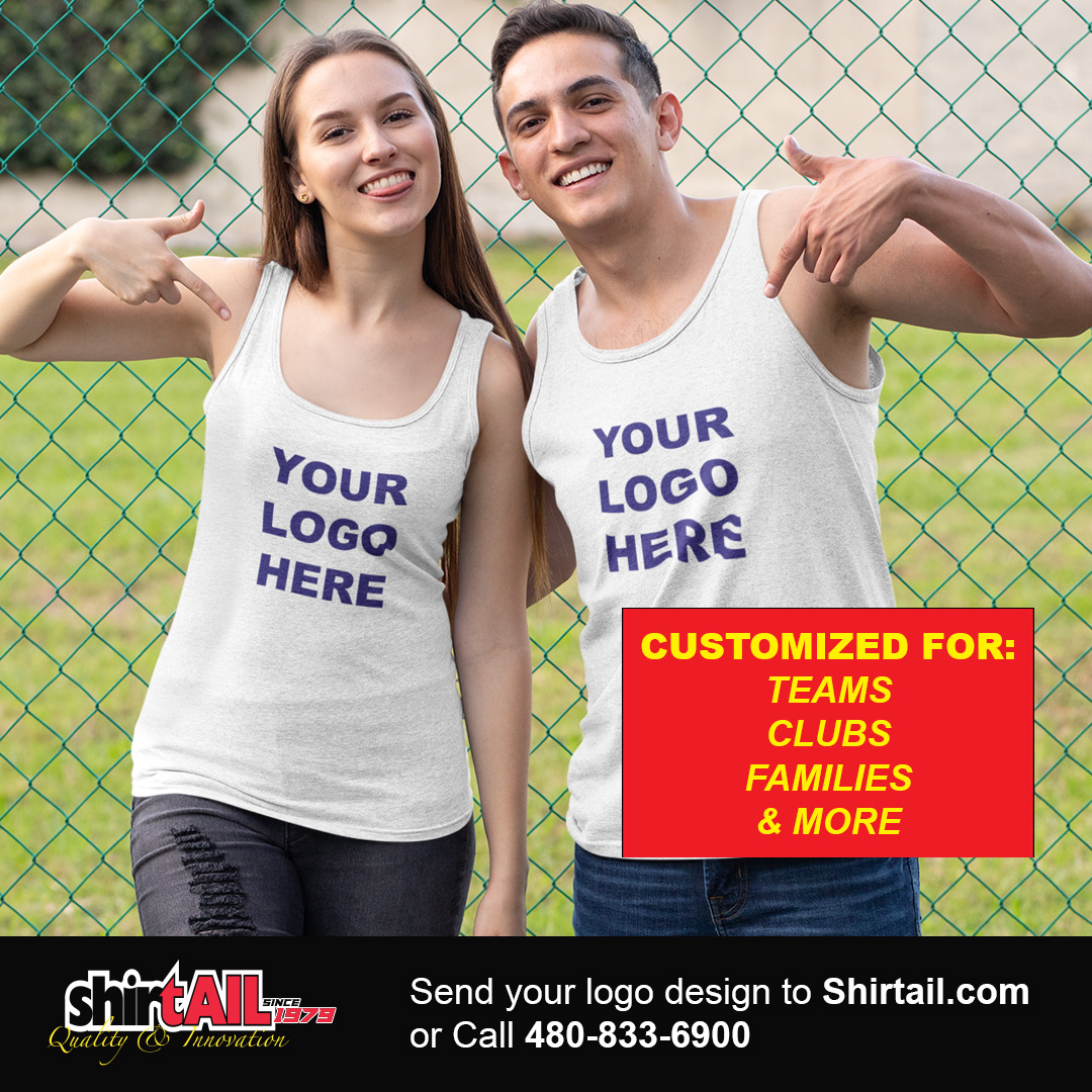 Embrace the Season of Tank Tops: Enjoy Comfort and Breathability.

Call Today for Pricing!

Shirtail: Custom Printing &amp; Embroidery
Call: Toll Free: 877-447-8245
Email: shirtailinfo@yahoo.com
#PersonalizedTankTops
#CustomizedFashion
#UniqueTankTops
#CustomApparel