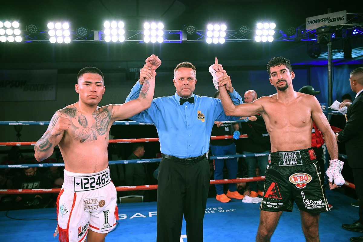 FightAction's tweet image. Jesus Saracho and Tarik Zaina Fight to Majority Draw on @ThompsonBoxing Card conta.cc/3r35aBC #boxing #boxeo #ThompsonBoxing #Fights #War #TheHurtGame @MakitaTools @fortifiber @Omegaproducts @HUSTLERCASINOLA