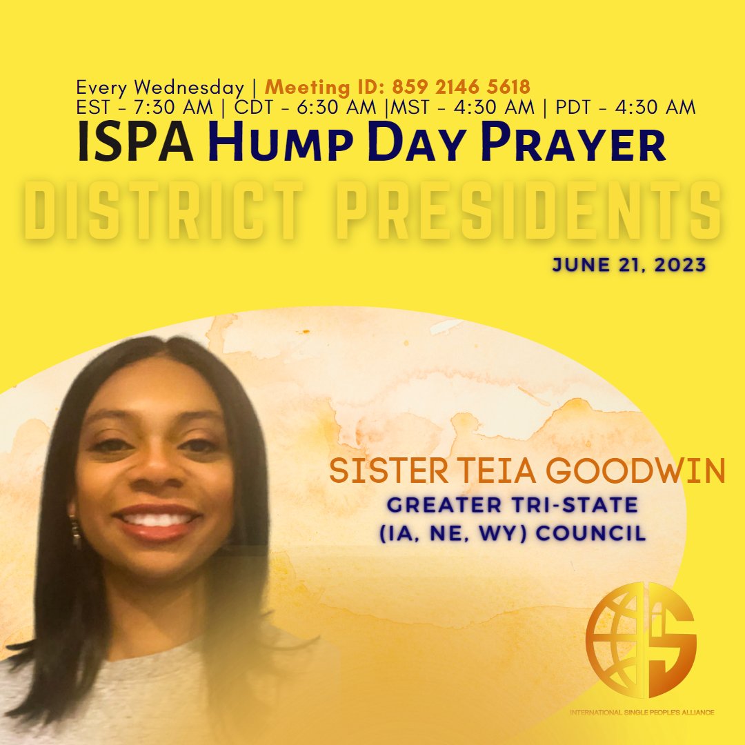 _ispaPAW_'s tweet photo. We are ending the year out with our District Presidents, who have been working it out this year.  Thank you!
Join ISPA on Wednesday morning for prayer.
LINK: https://t.co/PPpSRe0AEI
ID: 859 2146 5618
JOIN US: EST - 7:30 AM | CDT - 6:30 AM | MST - 4:30 AM | PDT - 4:30 AM https://t.co/oakfDzeihf