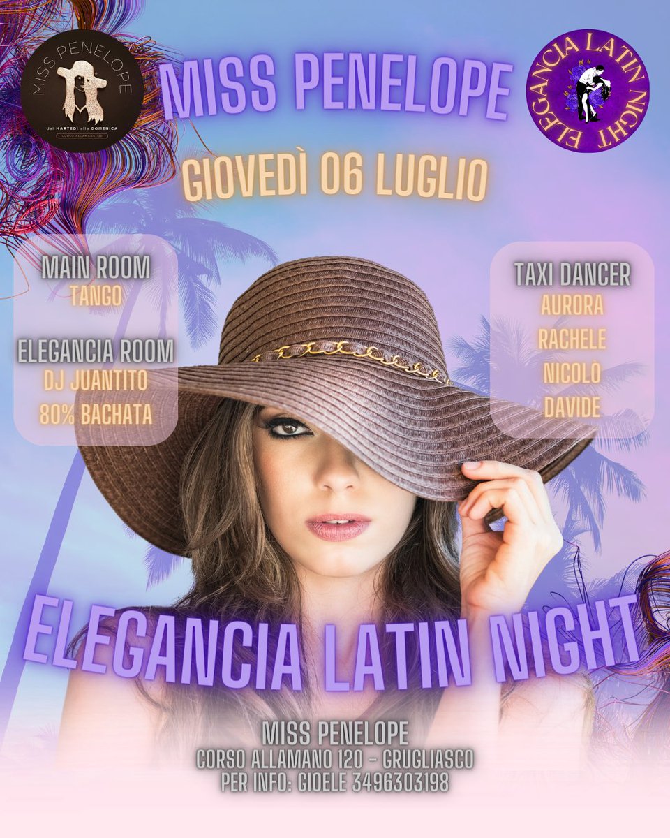 Stanchi di ballare sempre le solite Bachate?
Non volete più aspettare mezz'ora, prima di ballare una Bachata ricca di Patos?
Siamo la serata che stavate aspettando!
#bachataelegancia #bachatasensual #bachata #bachatafusion #bachatalove #giovedi #elegancialatinnight #bachatatorino