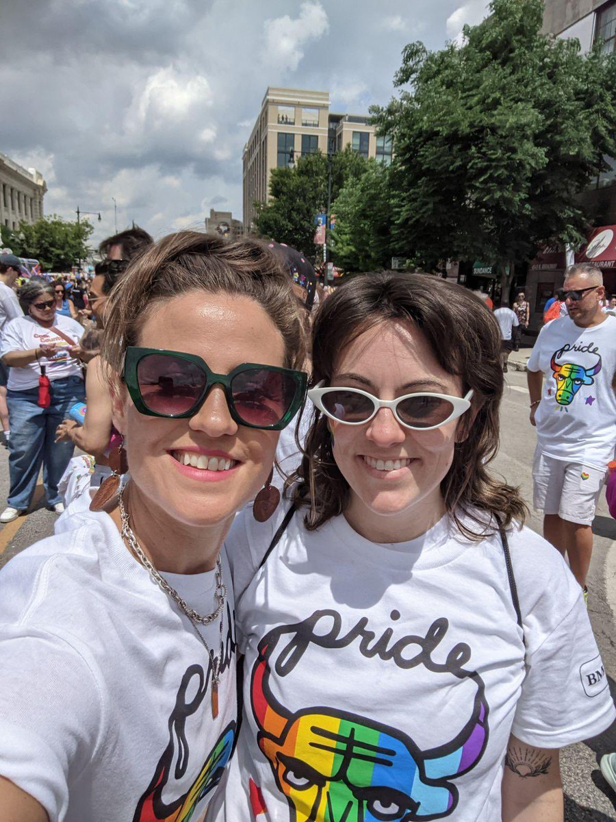 Another DePaul IO Morgan G. walking with the Chicago Bulls in the Pride Parade! #SIOPpride