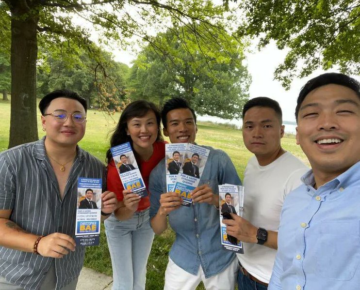TOsherov's tweet photo. It was a busy GOTV weekend with 2 awesome AAPI rallies.  Shout out to all who attended marched, canvassed and phone banked.  

Tuesday is Primary day!   Let's get #ChristopherBae over that victorious finish line by 9:00pm! 

#Bae4CD19 #RankBaeFirst #BAETEAM #Baementum https://t.co/1b0Ke744B0