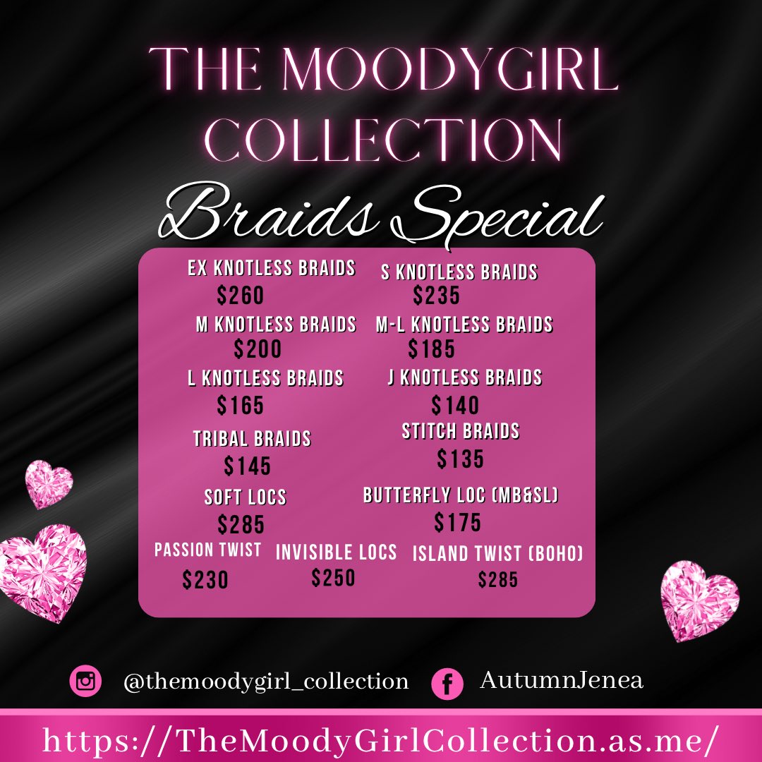 __AutumnJenea's tweet photo. July Braids Special 💗 Ends July 31 🫶🏾
https://t.co/chSsIAncel
#memphisbraider #memphisknotlessbraids #knotlessbraids #explorepage✨ #viral #fyp #mississippibraider #memphishairstylist #braidshub #TheMoodyGIRLcollection #goddessbraids #braidslover #smallfull https://t.co/ed2sEAzYLo