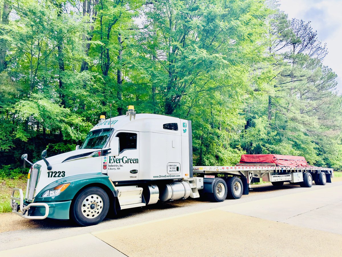 It may be hot here in the South but it’s always a beautiful day to haul some freight.

#truckingindustry #evergreenindustries #flatbedtrucking #trucking #diesel #semitrucks #DrivenByYou #Truckworx #trucklifestyle #truckdriver #tractor #flatbed #peterbilt #kenworth #DriveEverGreen
