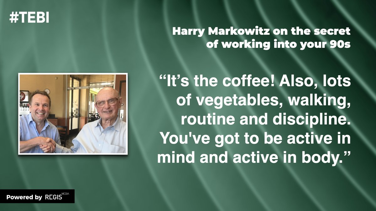 RegisMedia's tweet photo. Harry Markowitz was still working and writing books into his 90s. 

But he loved life as much as his work — and never lost the common touch.

@RobinJPowell #Finance #HarryMarkowitz https://t.co/QWHcF6ZJ1M https://t.co/vDgZKm2DCm