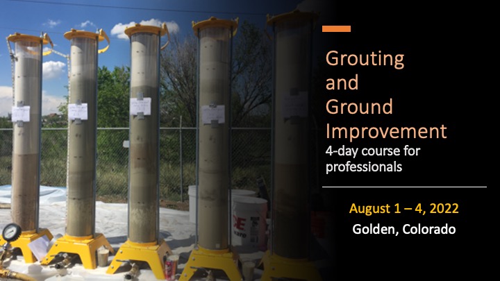 Don't Miss Out: 2023 Grouting &amp; Ground Improvement Course - mailchi.mp/mines/dont-mis…