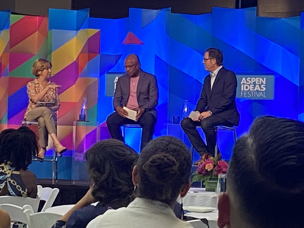 Super excited to be at the #AspenIdeas Festival with @Comcast, connecting with and taking in sessions with some of the greatest thinkers and changemakers of our time. Especially excited to see @dalila_says + @gobluebrod on mainstage panels during the week. #ProjectUP