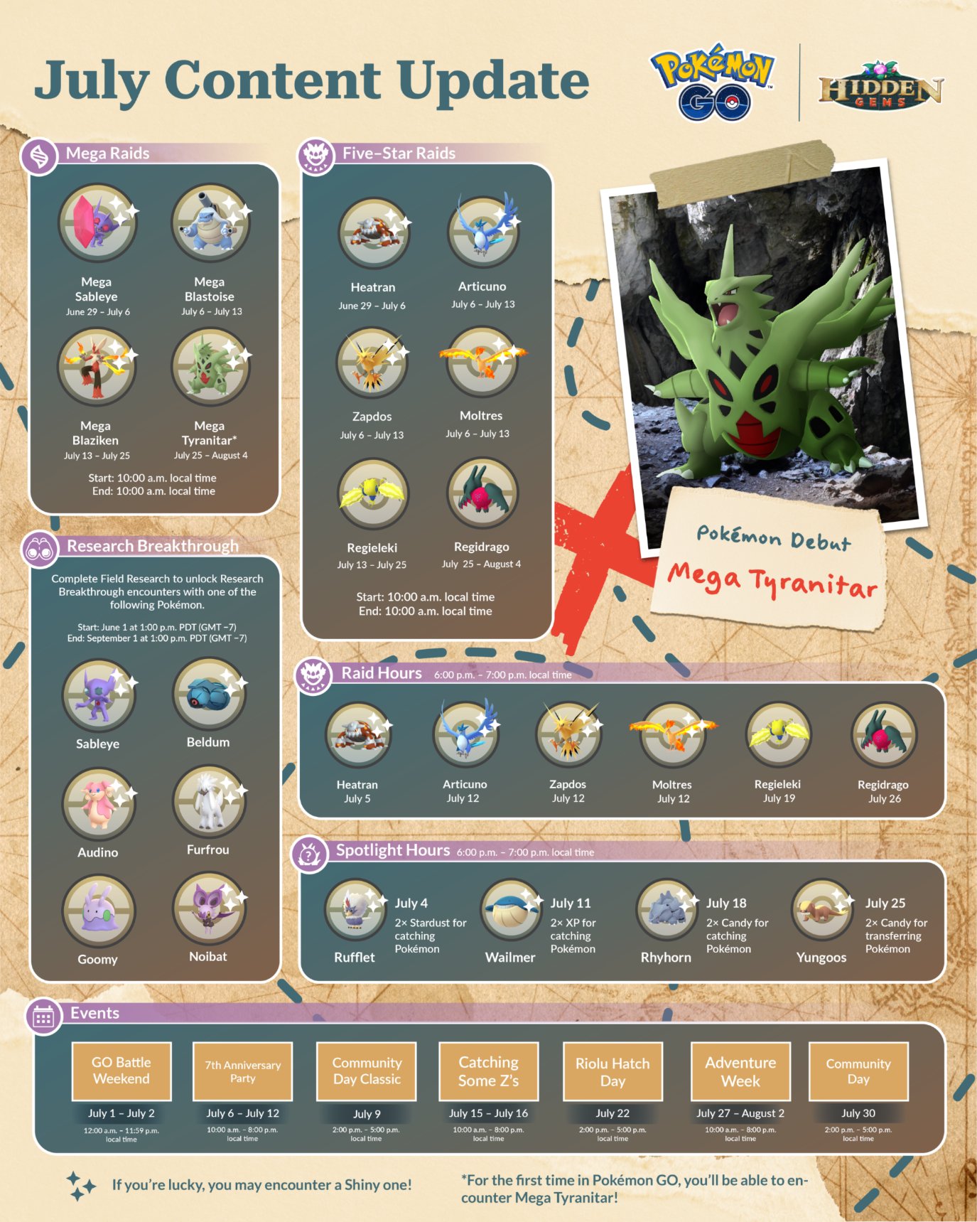 Massively on the Go Pokemon Go’s July events have mostly leaked
