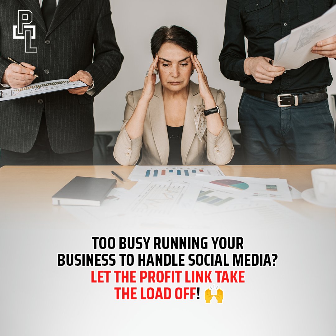Too busy running your business to handle social media? Let The Profit Link take the load off! 🙌 

#SocialMediaManagement #SmallBusinessGrowth #MemphisMarketing #TheProfitLink