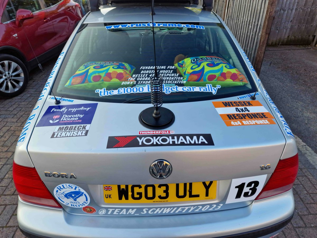W4x4Response's tweet photo. Dean (Wessex 4x4 Response Chairman) and Oliver have successfully completed the incredible Rust2Rome adventure. The Famous Banger Rally from Edinburgh to Rome! π Raising funds for Wessex 4x4 Response along the way - donate here - https://t.co/Zgf3k7Og94
#Rust2Rome https://t.co/w62PJ47eyX