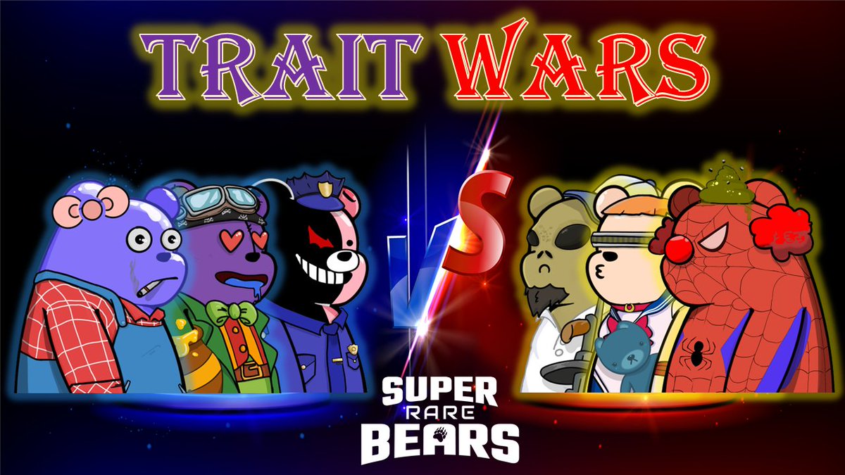 Are you ready to do battle #MultiversX $EGLD fam? ⚔️

We introduce you to Trait Wars!

With 672 traits (the highest on the network at conception) to pick from the SuperRareBears is certainly not lacking in that department.

@pulsarmoney send 300 RARE to 100 retweets 

The first…