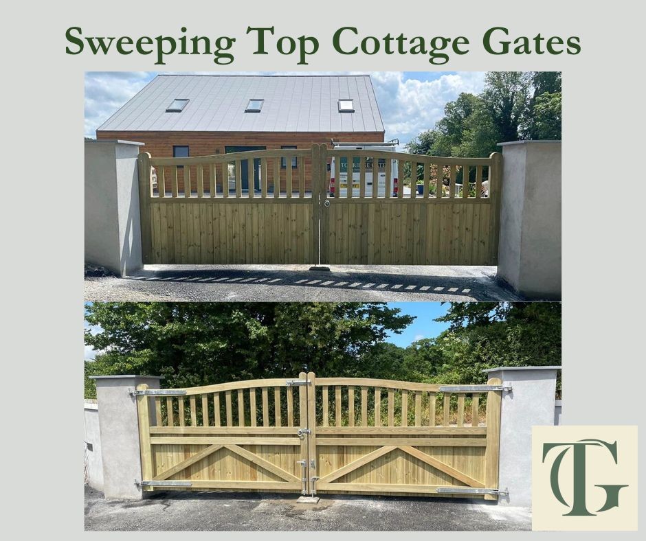 Made & fitted by our team here at Torridge Gates, a pair of Sweeping Top Cottage Entrance Gates with galvanised ironwork. Built to last, these elegant gates provide security & a pleasing approach to the property. #entrancegates #cottagegates #woodengates
torridgegates.co.uk/product-pages/…