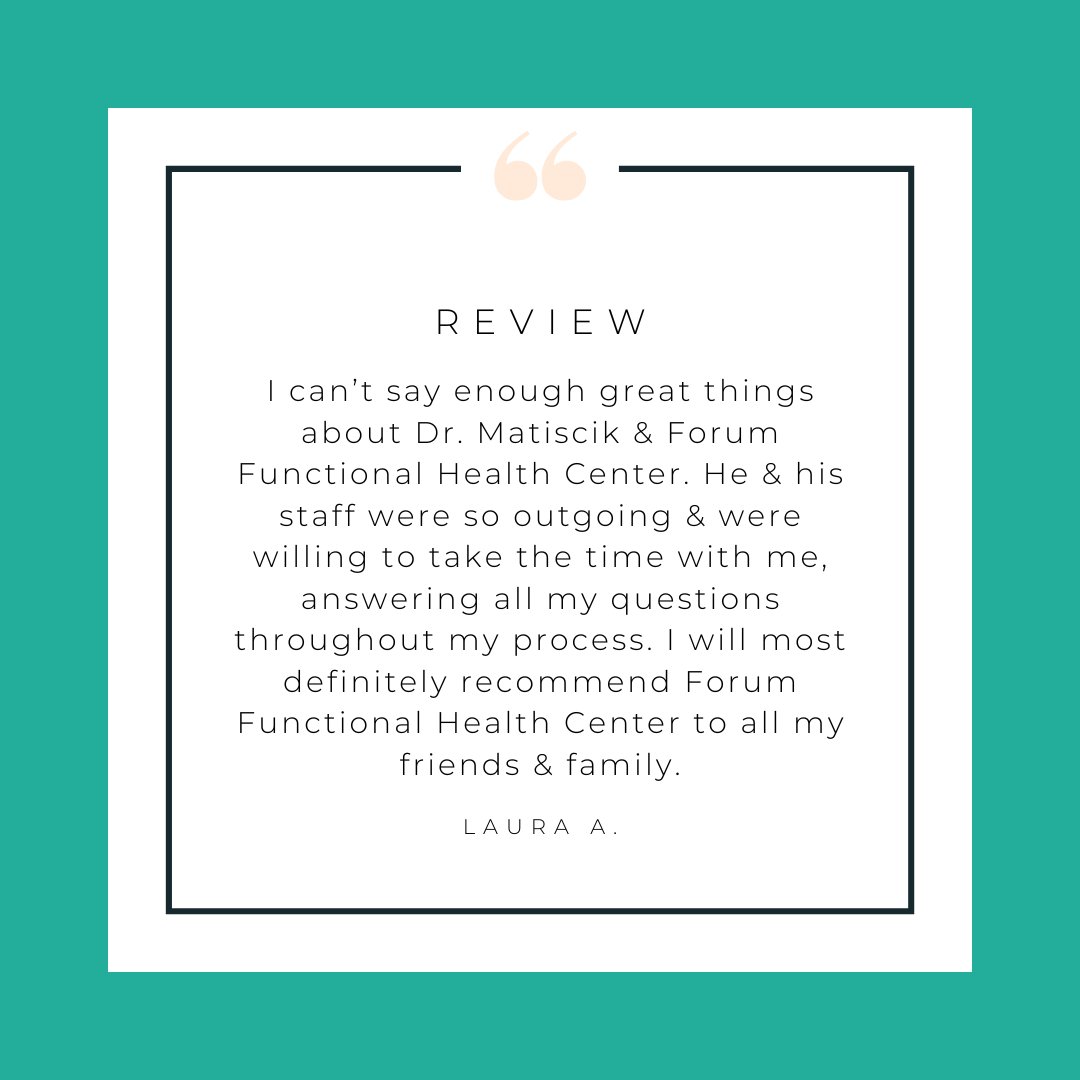 ForumFunctiona1's tweet photo. We LOVE helping YOU out! Thank you for the kind words Laura A. ❤️

Call today! (214) 665-4100📞

#functionalmedicine #functionalhealth #fatigue #McKinney #hormonalimbalance #Dallas #depression #forumfunctionalhealth #womenshealth #adrenalfatigue #infertility https://t.co/3Ua5xCmyXo