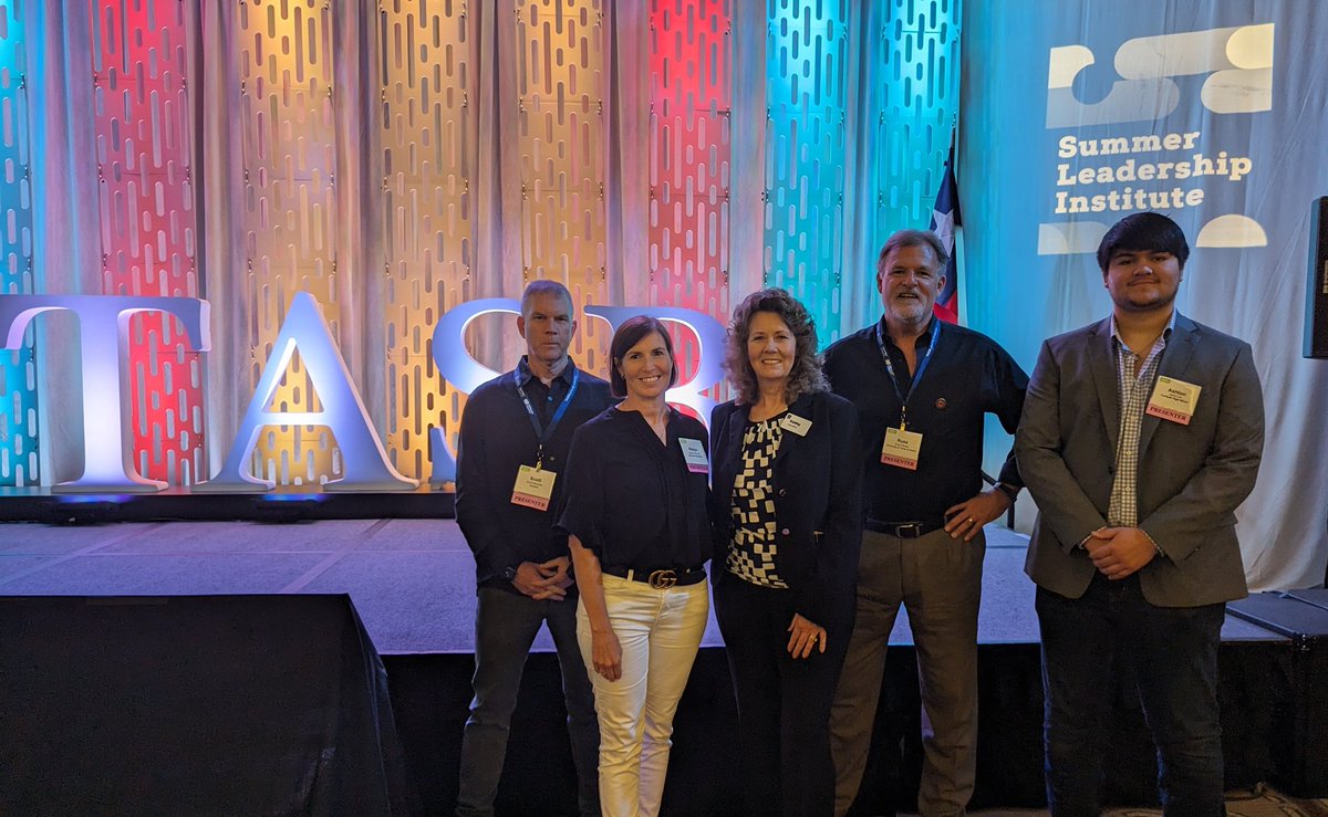 rfinney's tweet image. Great experience speaking about "The Future of Generative AI in Education" with Scott Klososky, Robyn Hrivnatz, Kathy Wetzel, and Ashton Lux in San Antonio and Fort Worth at the TASB Summer Leadership events