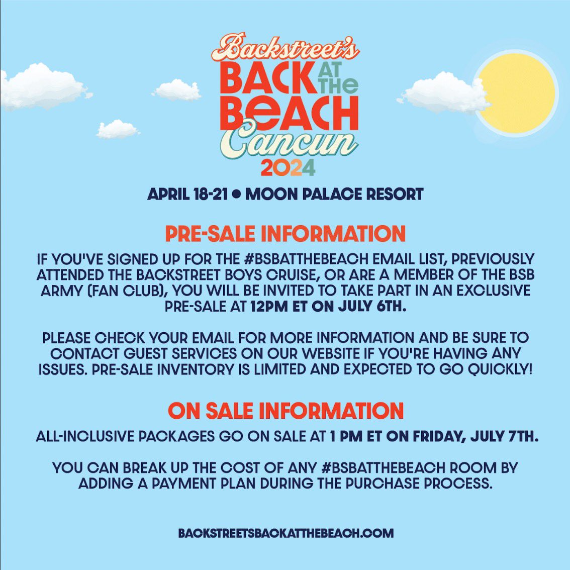 aj_mclean's tweet photo. See you in Cancun boys and girls 😎 Can’t wait! Get more info at https://t.co/QoUAq4EEbs #BSBattheBeach https://t.co/I27lTBOztg