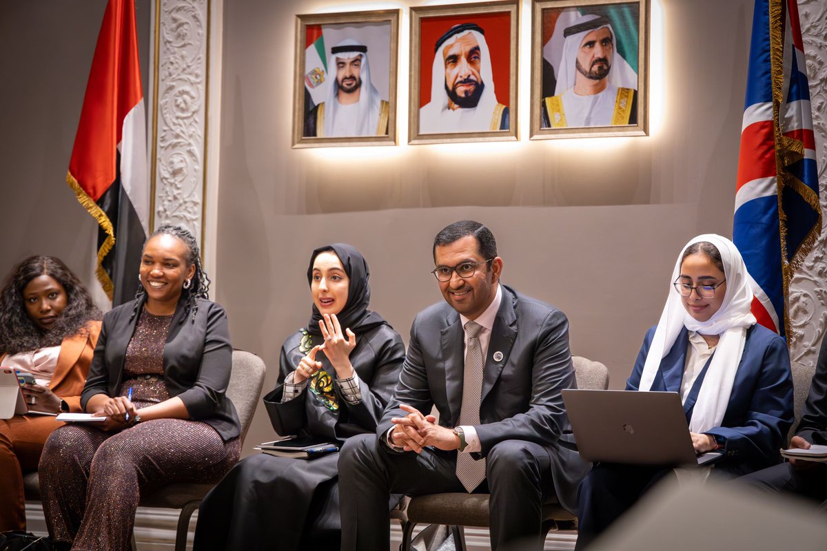 “Youth are the greatest source of solutions to address the climate challenge. Their perspectives must be heard and they must be empowered to make a difference” said #DrSultanAlJaber as he addressed students and young climate advocates. #COP28UAE